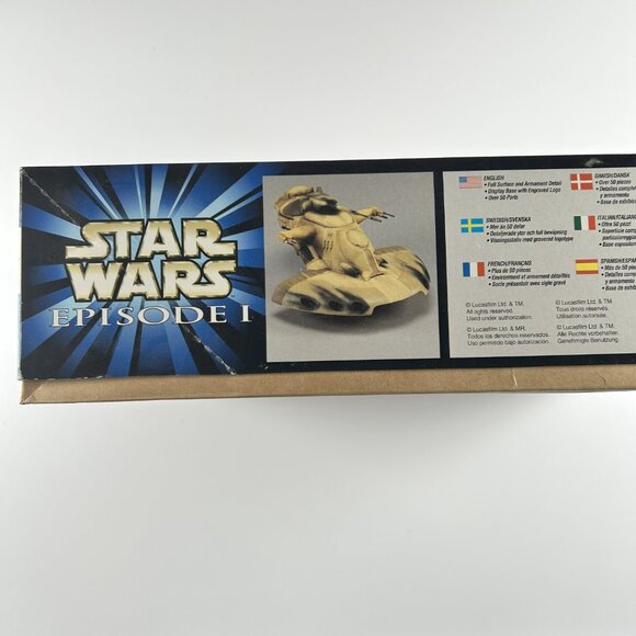 AMT ERTL Star Wars Episode 1 Trade Federation Tank 1:32 Vintage Model Kit 1999 - Picture 6 of 12